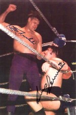 The Living Legend Bruno Sammartino vs Killer Kowalski signed 8x10 w/COA WWWF #2