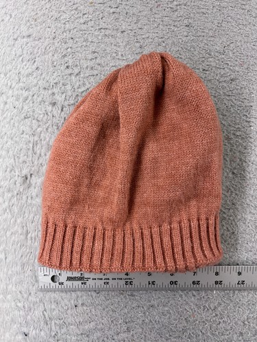 Olive & Pique Beanie Toque Womens One Size Pink Weave Knit Acrylic Nylon Blend - Picture 4 of 7