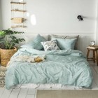 3D White Round ZHUA3542 Bed Pillowcases Quilt Duvet Cover Set Queen King Zoe