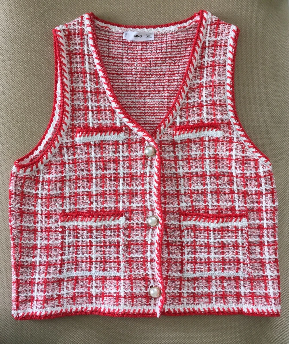 Red and white vest clearance