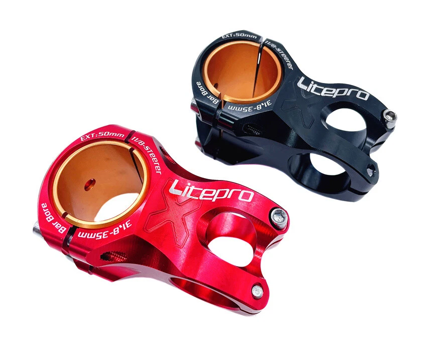 Litepro CNC Bicicleta de Montaña MTB Vástago de Bicicleta Ø28.6mm x 31.8mm - 35mm EXT 50mm Foto 2 de 4