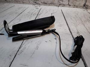 Plancha De Cabello Ion Titanium Platino Eléctrico con Cable Plata Negro Con  Estuche | eBay