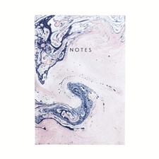 Marbled Journal Notebook 8.25" Journal Pink Blue Flex Cover Central 23 England