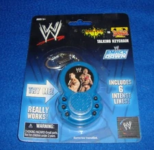 Smack Down Batista vs Booker Talking Keychain by Basic Fun MOC 