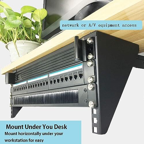 19 Inch Heavy Duty Vertical Wall Mountable Rack and 125 lb Wall Mountable 6U - Picture 5 of 7