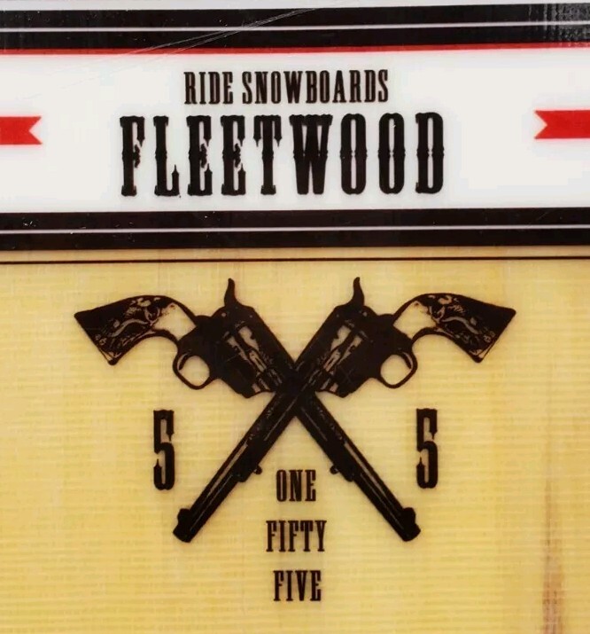RARE RIDE FLEETWOOD 155 SNOWBOARD COWBOY MENS SPORT ISSUE