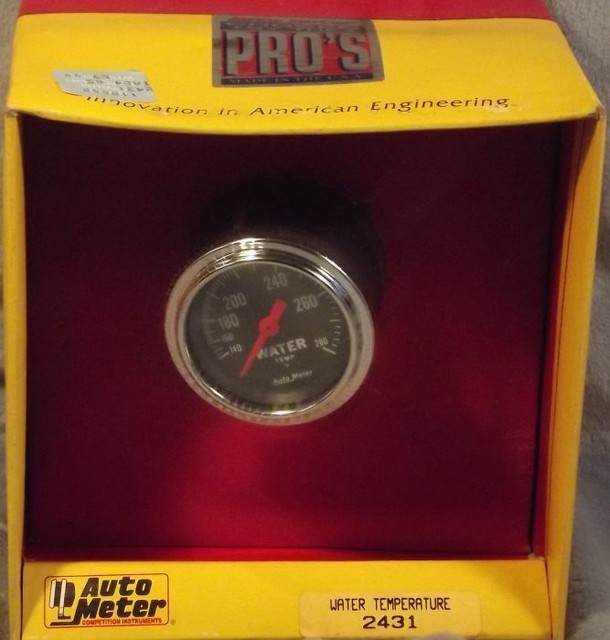 Engine Coolant Temperature Gauge Auto Meter 2431 for sale online eBay