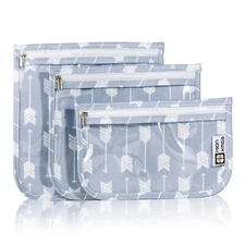 TSA Approved Toiletry Bag,Set of 3 Clear Travel Toiletry Bags Quart Size Zipp...