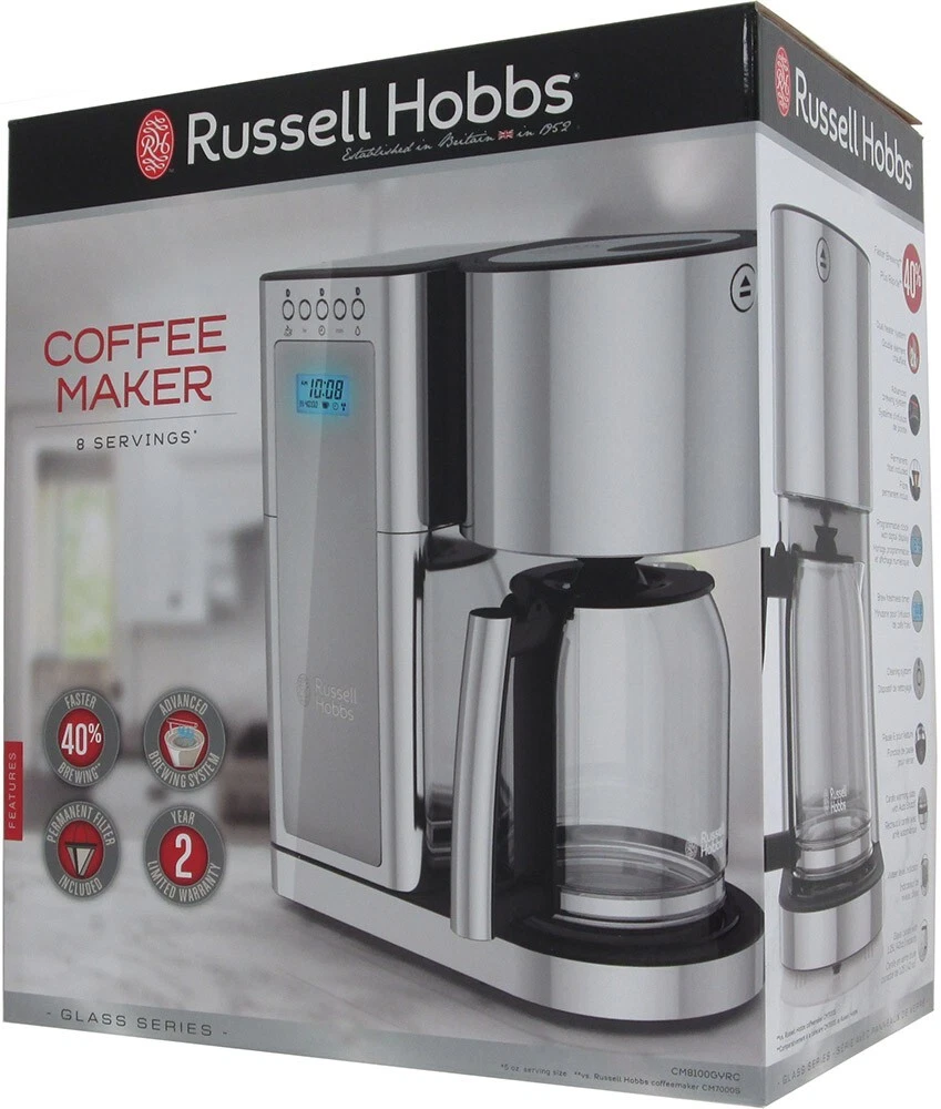 NEW Russell Hobbs® Stainless Steel 8-Cup Coffee Maker