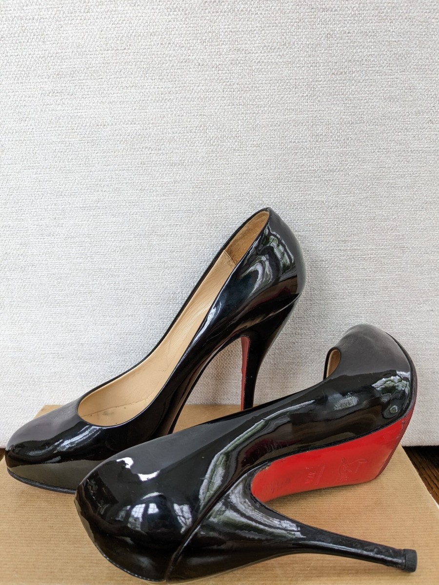 Christian Louboutin Black Napa Leather Rolando Hidden-Platform