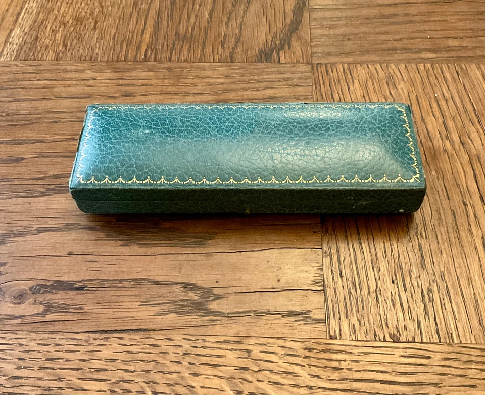 ANCIEN COLLIER OR 9 CARATS ARGENT MASSIF DIAMANT PERLE ROSE GRENATS AVEC BOITE - Photo 2/4