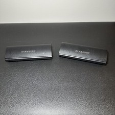X2 BURBERRY DESIGNER BLACK AUTHENTIC EYEWEAR EYEGLASSES GLASSES LARGE CASE ONLY