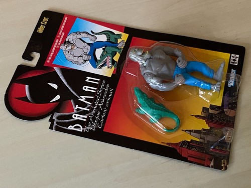 Batman The Animated Series KILLER CROC Kenner 1994 RARE - Dry Stored 30 yrs MOC - Picture 5 of 12