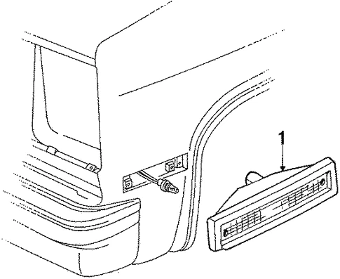 Luz indicadora lateral Glo-Brite 434-1 para 81-91 Chevrolet GMC Jimmy Blazer Suburban - Imagem 2 de 2