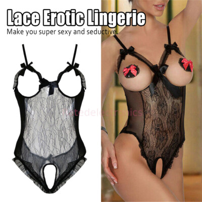 Lady's Sexy Lingerre Seductive Babydoll Sleepwear Underwear Lace Dress G-string