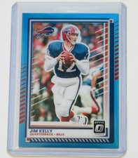 2025 Panini Donruss Optic Jim Kelly Blue /349 Buffalo Bills #36