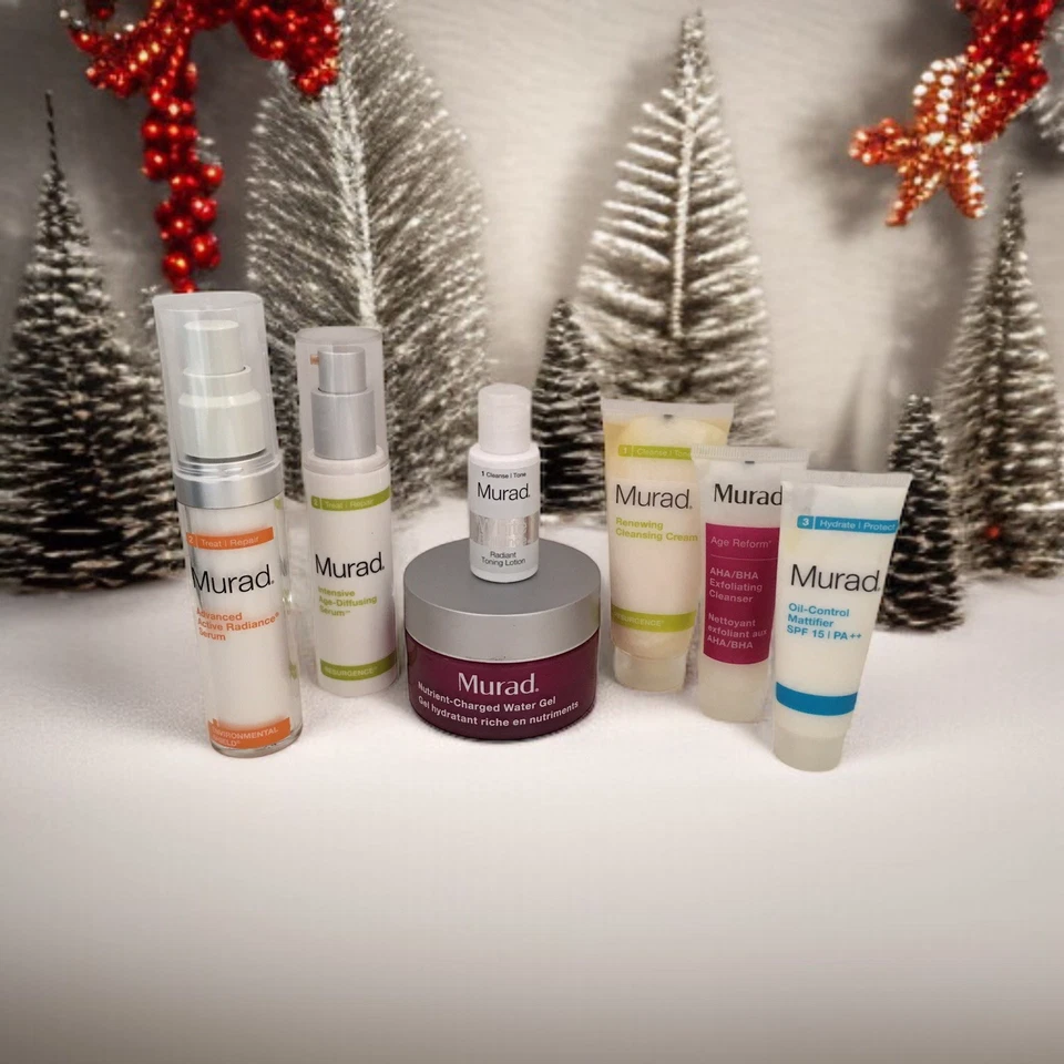 Lote de 7 piezas Murad Skin Beauty con loción tonificante radiante BRILLO BLANCO DESCONTINUADO Foto 3 de 4