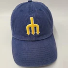 Seattle Mariners Hat Strapback 47 Brand Clean Up Blue MLB Distressed Men *TEARS*