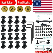 Stainless Steel 16 Set MLOCK T-Nuts and Screws with Wrench - Quick Replacement