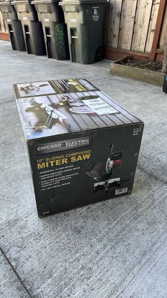 CHICAGO ELECTRIC SLIDING 10 " COMPOUND MITERSAW - Image 2 of 4