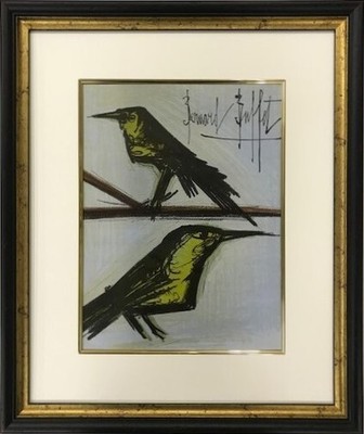 ベルナール・ビュッフェ「LES OISEAUX-L'oiseau rouge」 ベルナール・ビュッフェ「LES OISEAUX-L'oiseau rouge」