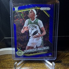 Panini 2025 Prizm WNBA Dominique Malonga RC Blue Velocity #116 Seattle Storm