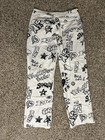 Forever 21 Women’s White/Black “Heart Broke” Pants Size M — photo 2