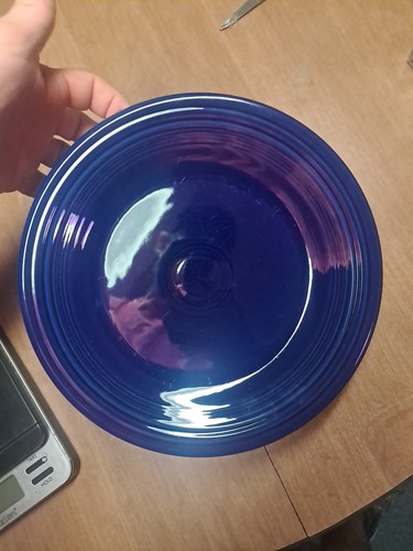 6 Fiesta ware Dinner Plates 10½” Cobalt Blue Homer Laughlin Retired Euc Bin Aaa - Picture 2 of 8