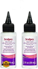 Sculpey Bake and Bond Adhesive Glue 2 fl Oz 59ml 2 Pack