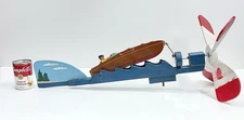 Vintage Folk Art Rare Primitive Large Wooden Speed Boat Wind Whirligig 28 1/2”