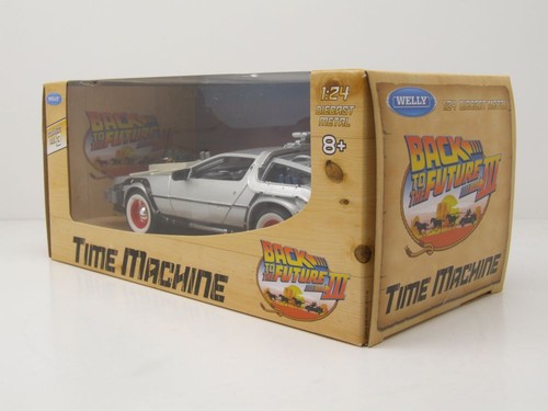 DeLorean Ritorno Al Futuro Parte 3 Modello Auto 1:24 Welly - Foto 8 di 8