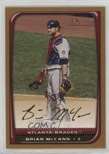 2008 Bowman Gold Brian McCann #61 0b7