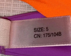 Agent Provocateur New Mazzy Bikini Top Sz 5 Bottom Sz 6 Colorblock Swimwear XL