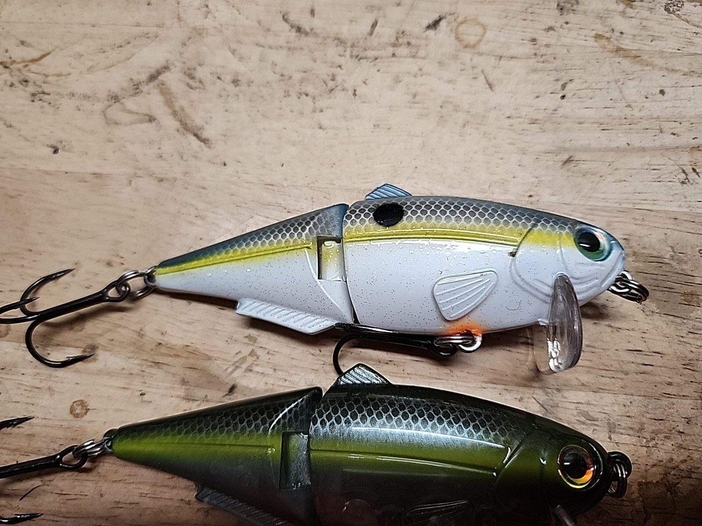 Discontinued - Strike King Wake Shad & Swim Swimbait Wakebait Lot Of 3 4" - Image 2
