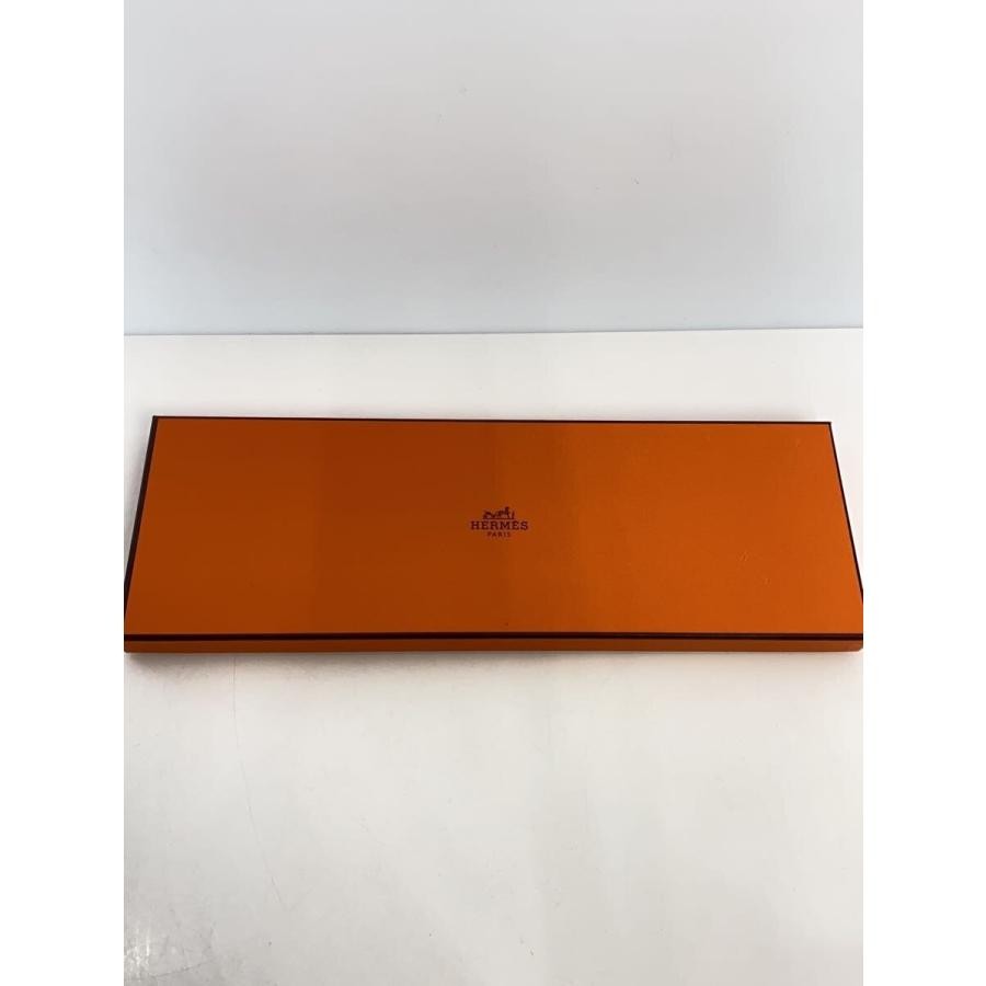 HERMES Silk Tie Blue Solid Made in France Very Go… - image 5