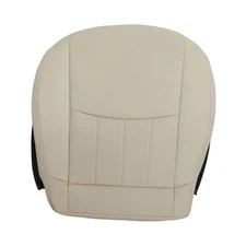  Driver Side Bottom Replacement Perforated Leather Beige Light Seat Cover Tan