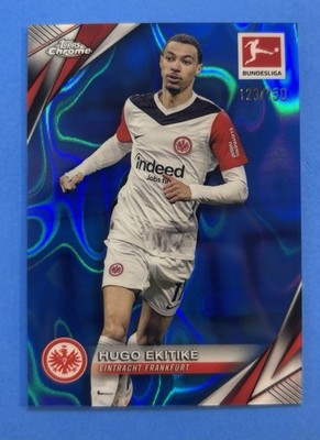 Hugo Ekitike - 2024-25 Topps Bundesliga Chrome Blue Lava /150 - Liverpool 