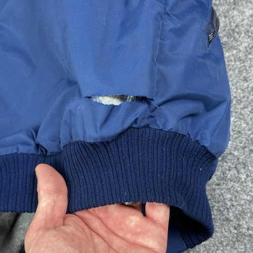 VTG Patagonia Jacket Mens L Blue Full Zip Fleece Lined Bomber Nylon USA *READ - Picture 10 of 18