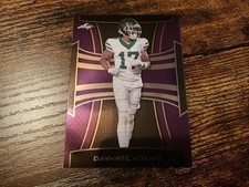 #678 2025 Leaf Metal Davante Adams #B-39 Purple Foilboard New York Jets