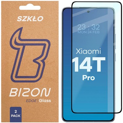 2x Schutzglas für Xiaomi 14T Pro Bizon Displayschutzglas Hartglas Handyglas Glas