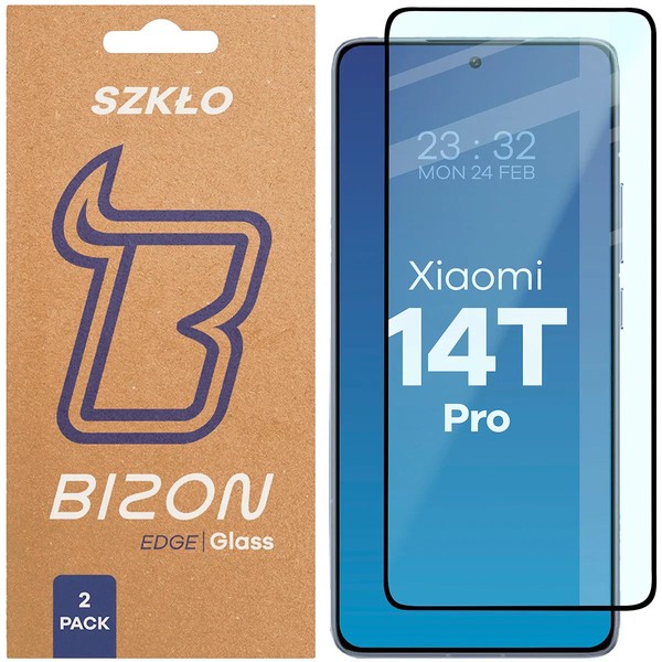2X Schutzglas FüR Xiaomi 14T Pro Bizon Displayschutzglas Hartglas Handyglas Glas-image