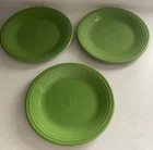 Set of 3 Fiesta Ware Dinner Plates in Retired Shamrock Green 10.5”