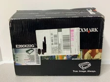 **Lexmark E260X22G Black  Drum Kit Compatible Printer Genuine New Open Box