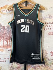 Nike Sabrina Ionescu 20 NY Liberty Explorer Jersey 40 Dri-Fit Black A