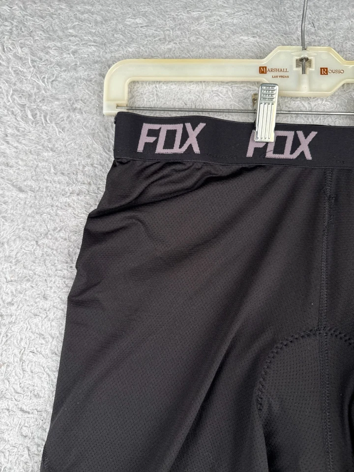 Fox Cycling Shorts Adult Extra Large Black Liner Padded Nylon Spandex Blend MTB - Image 4 of 4