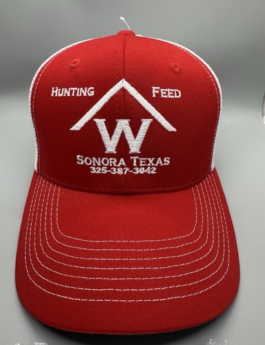 W Jagd Futterladen Sonora TX Cap HR Erwachsene Trucker Mesh Snapback Poly Ctn. Neu mit Etikett
