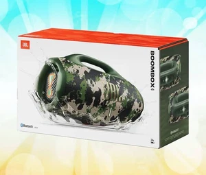 Neuf JBL Boîte à mémoire 4 Haut-parleur Bluetooth étanche portable avec AI Sono Boost Camo