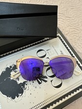 DiorDior Rose Gold / Violet Dior Mirrored Cat Eye Sunglasses