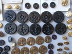 Big vintage lot nautical themed buttons metal & plastic NOS & pre-owned — photo 5