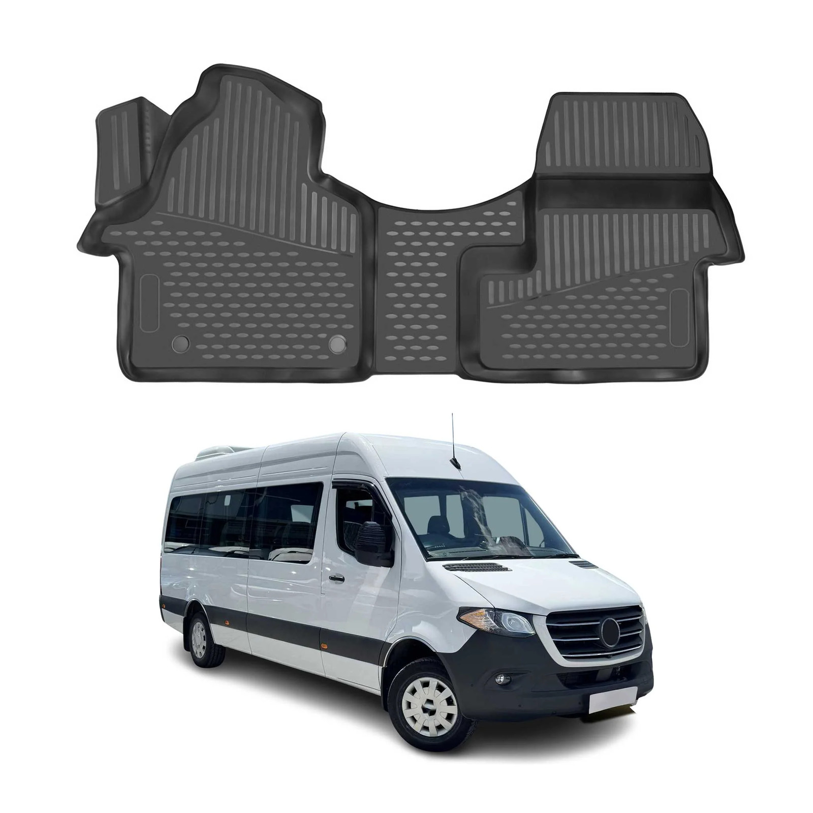 Tapis de sol pour Mercedes Sprinter W907 empêchant la boue de salir votre cabine